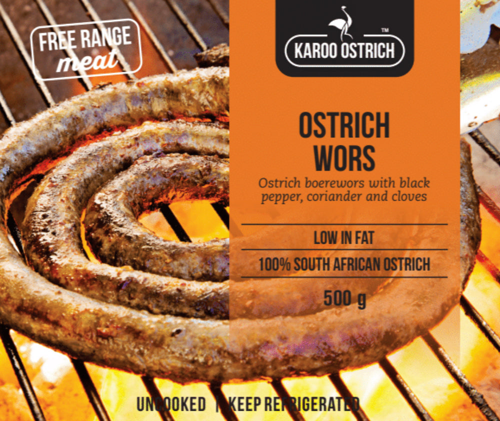 
                  
                    Load image into Gallery viewer, Ostrich Wors - Ostrich Meat - Karoo Ostrich Meat
                  
                